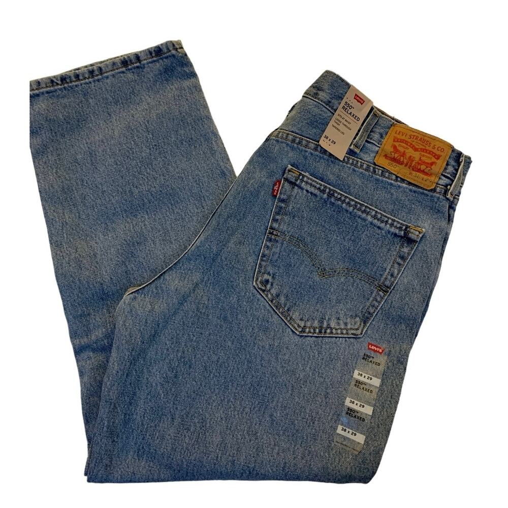 Men’s Levi’s 550 Relaxed Fit Jeans 38x29 Sits at Waist Tapered Leg